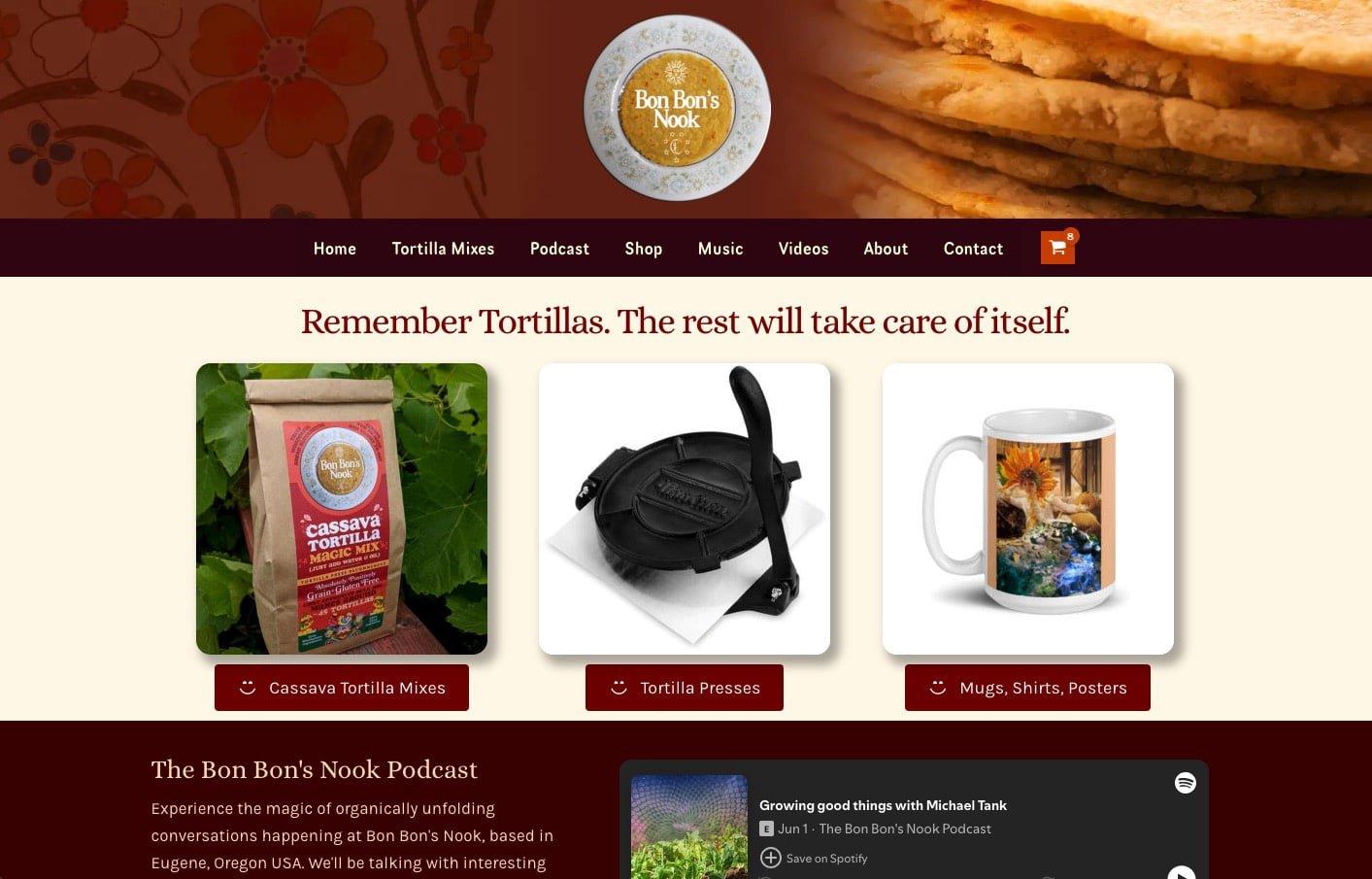 Bon Bon's Nook website