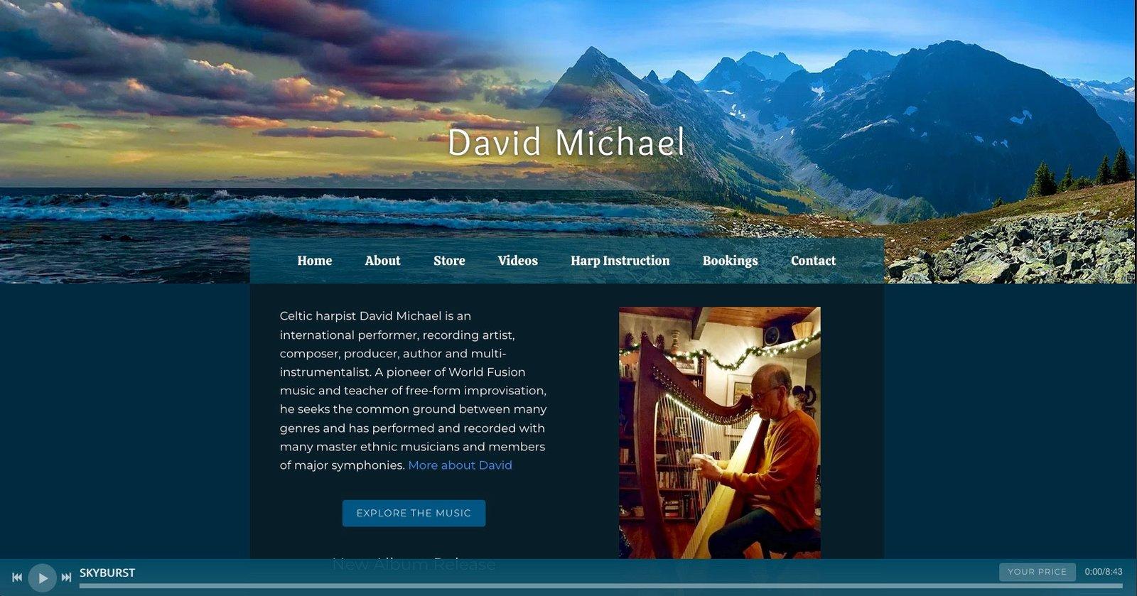 David Michael Harp website